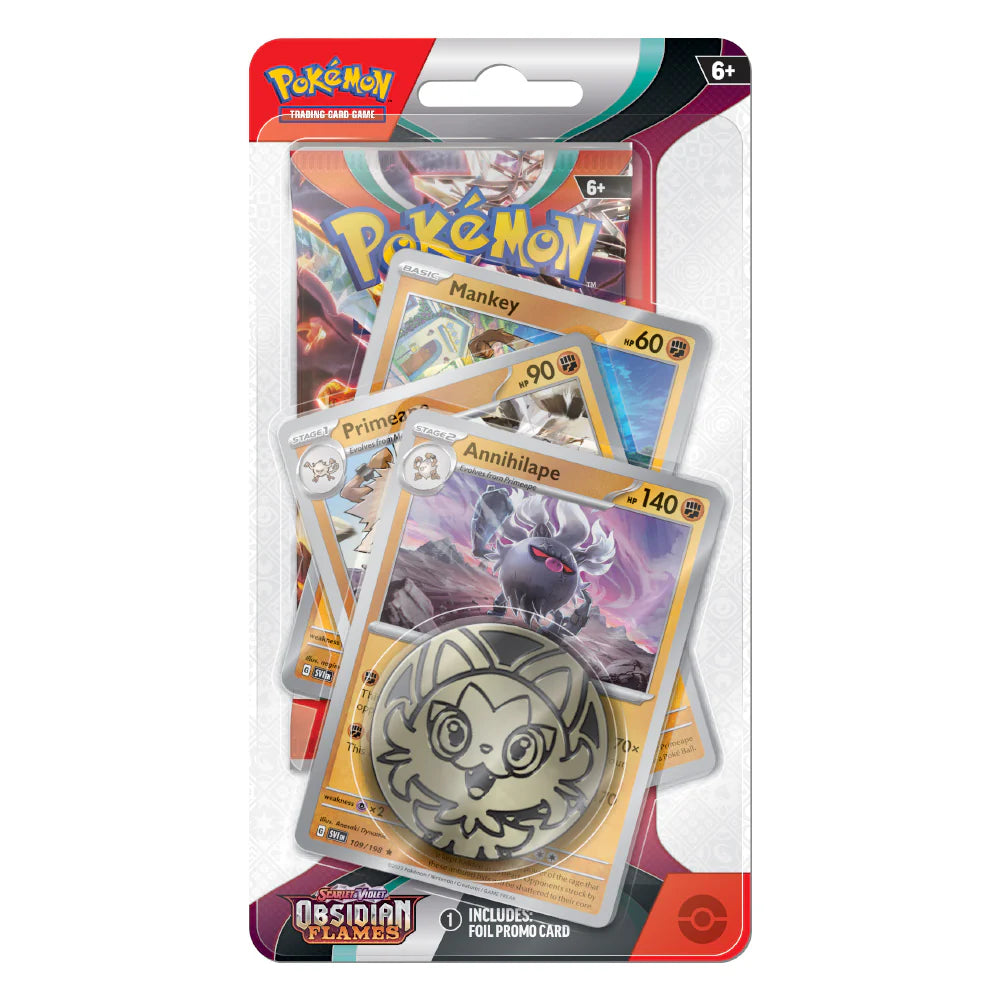 Booster Pokémon Annihilape SV3 Scarlet & Violet Premium Checklane Blister ENG Pièce - LSLBURST Cartes & Sortilèges