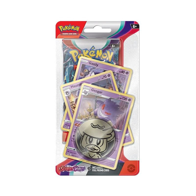 Booster : Pokémon Gengar SV3 Scarlet & Violet  Premium Checklane Blister ENG Pièce - LSLBURST Cartes & Sortilèges