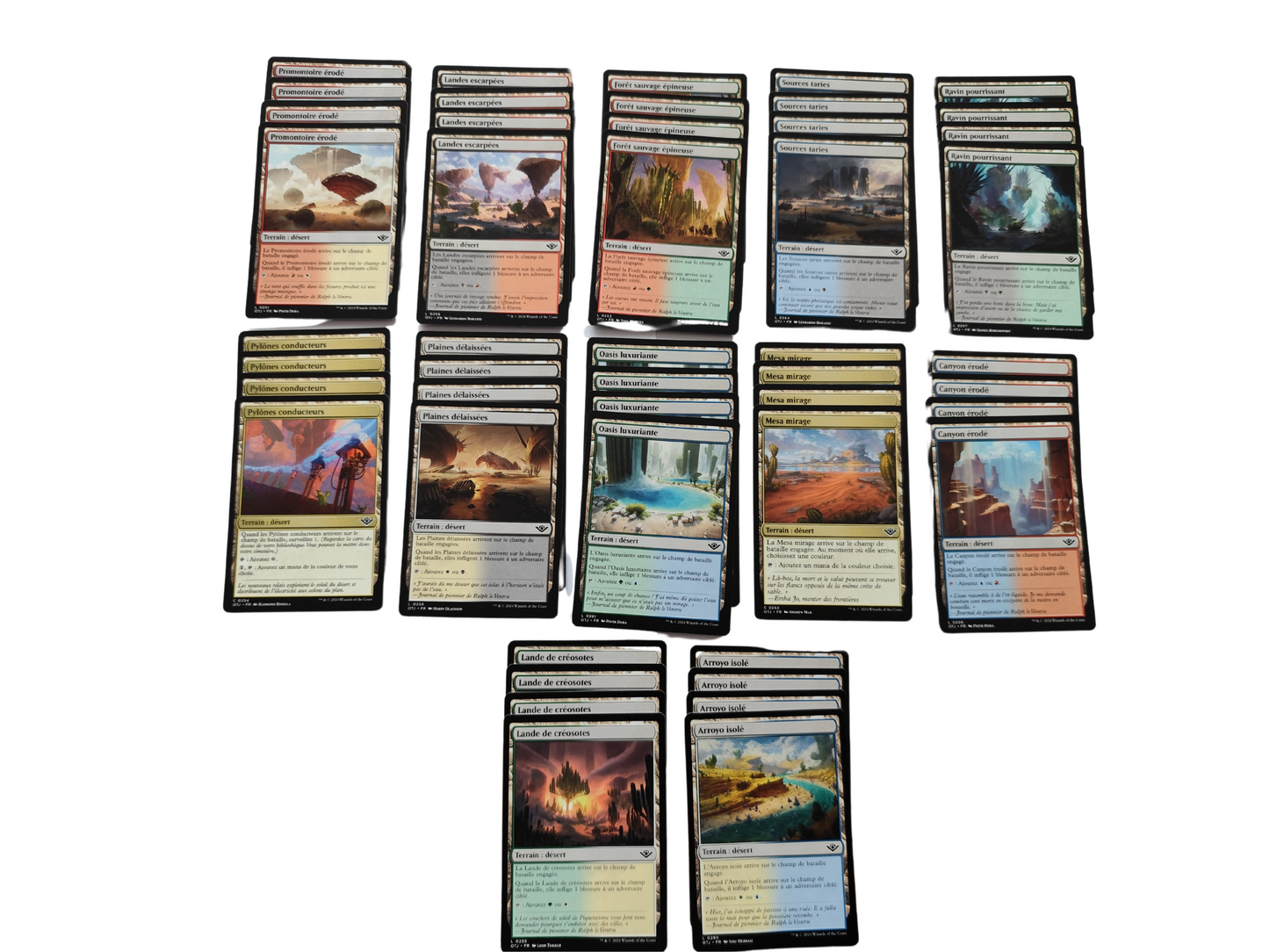 Lot de Terrains Magic: The Gathering - Hors la Loi de Croisetonnerre (48 Cartes) - LSLBURST Cartes & Sortilèges