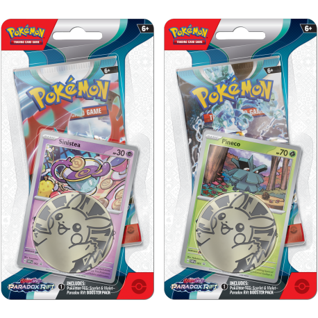 Booster : Pokémon SV4 Paradox Rift Premium Checklane Blister ENG Pièce - LSLBURST Cartes & Sortilèges